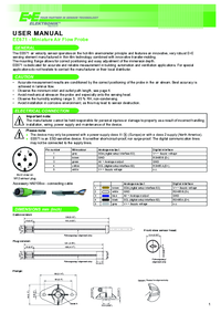 Thumbnail of document Manual - EE671 Air Flow Transmitter